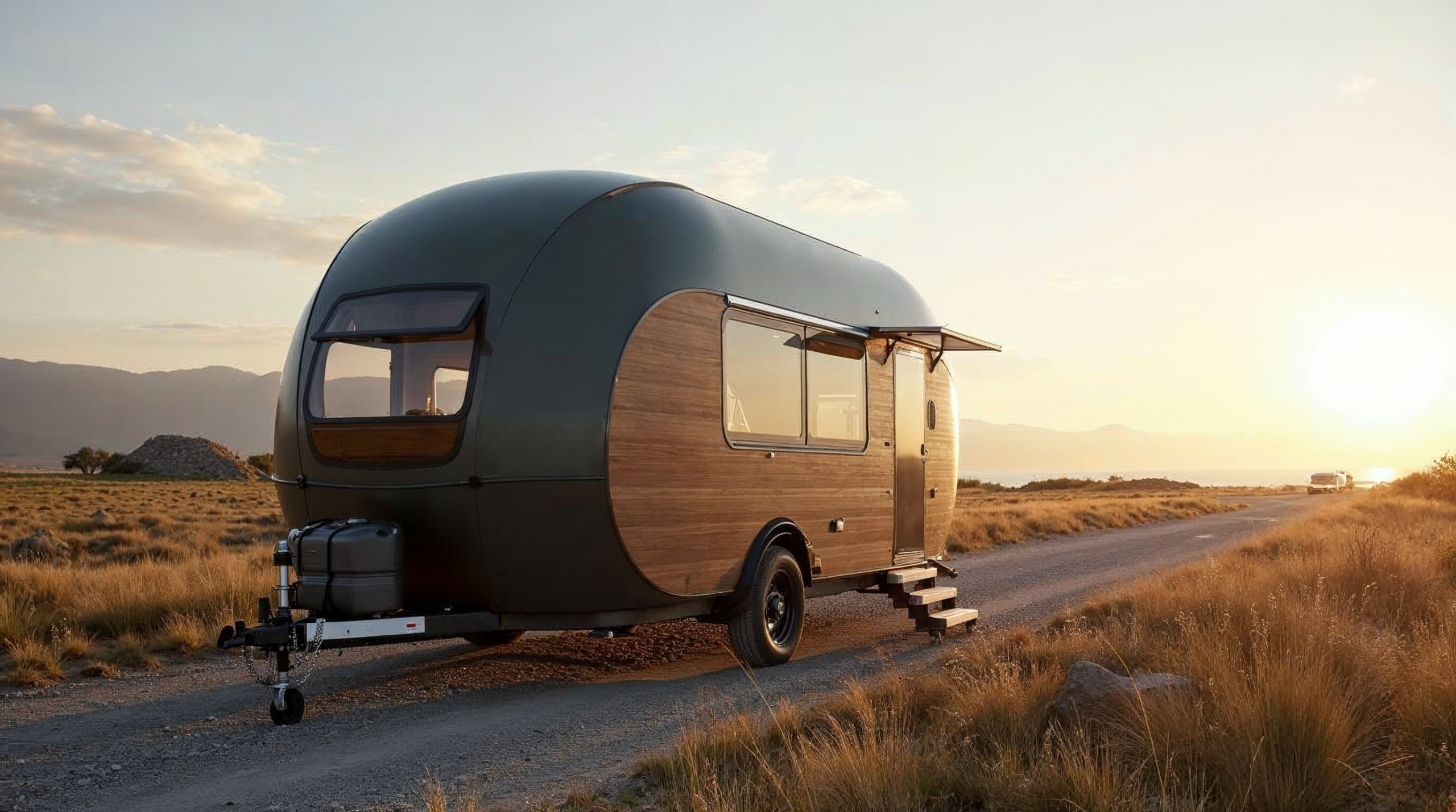 Oliver Travel Trailers vise le camping off-grid avec une caravane egg renforcée