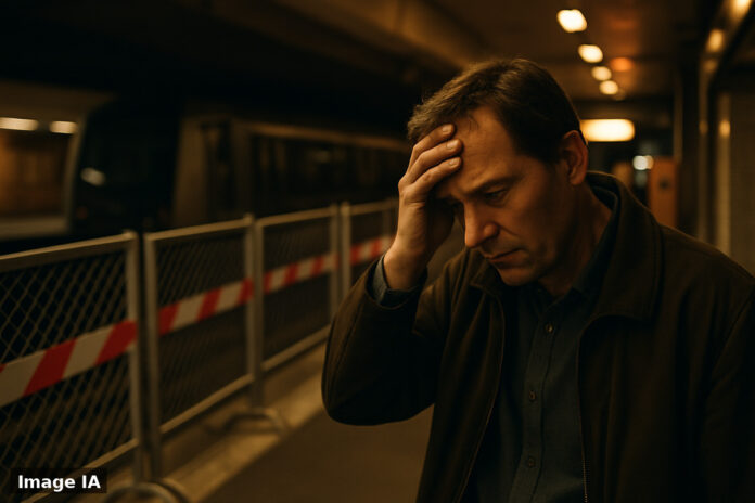 Stations de métro et RER désertées, panneaux d'avis de fermeture affichés, Île-de-France paralysée.